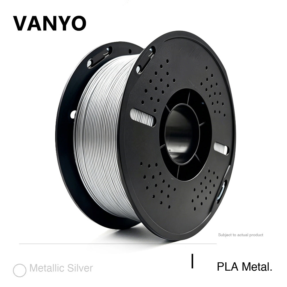 VANYO PLA Metallic 3D Printer Filament 1.75mm for FDM 3d Printing High Precision Printing Material
