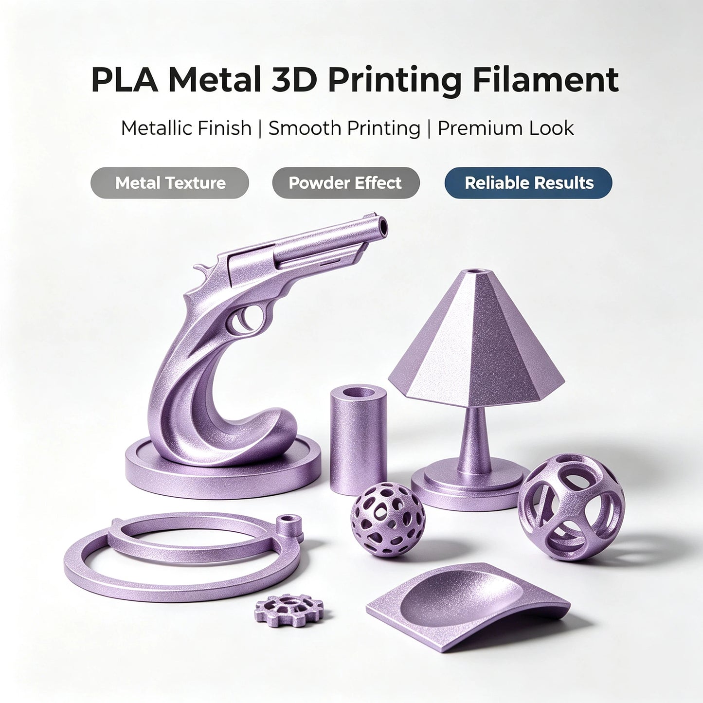 Filamento para impresora 3D VANYO PLA metálico 1KG