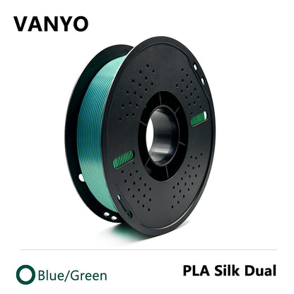 Filamento de impresora 3D de seda de doble color PLA VANYO 1 kg
