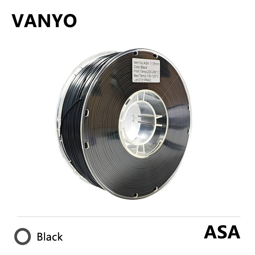 VANYO ASA Filament UV-Resistant 3D Printing Filament for Outdoor & Engineering Applications