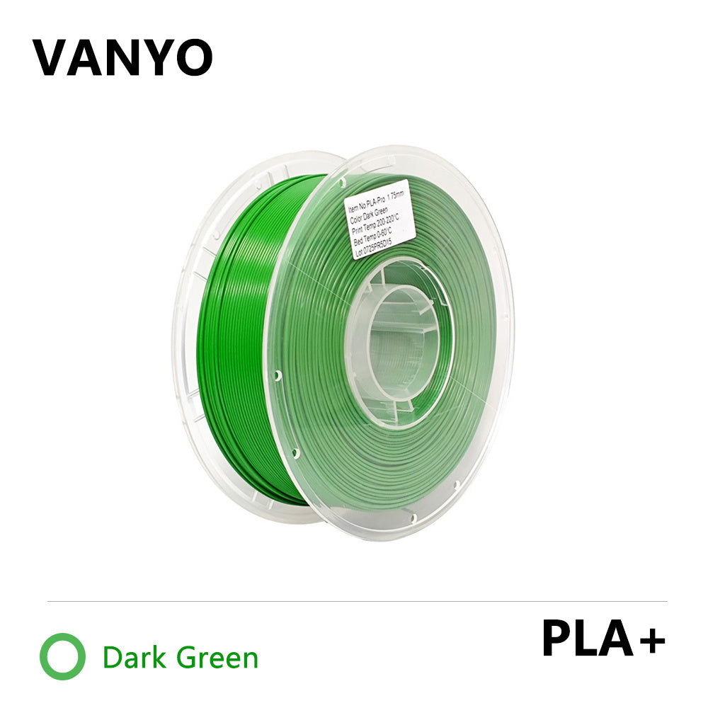 VANYO PLA+ Filament 1.75mm High Strength Chemical Resistant 3D Printer Filament