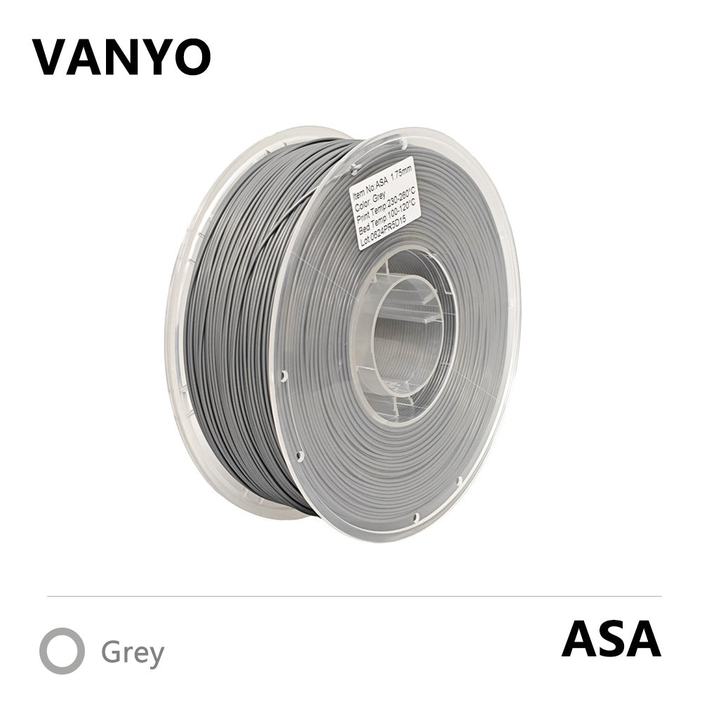 VANYO ASA Filament UV-Resistant 3D Printing Filament for Outdoor & Engineering Applications