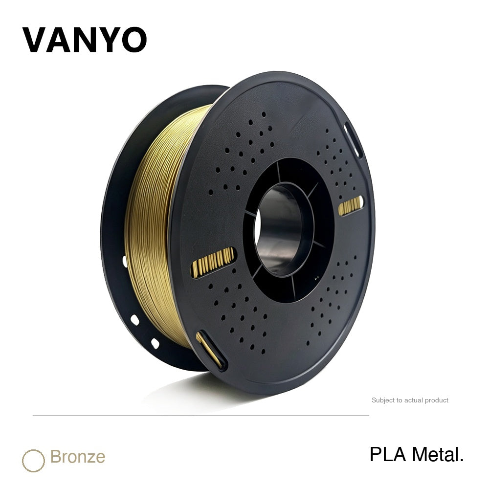 VANYO PLA Metallic 3D Printer Filament 1.75mm for FDM 3d Printing High Precision Printing Material