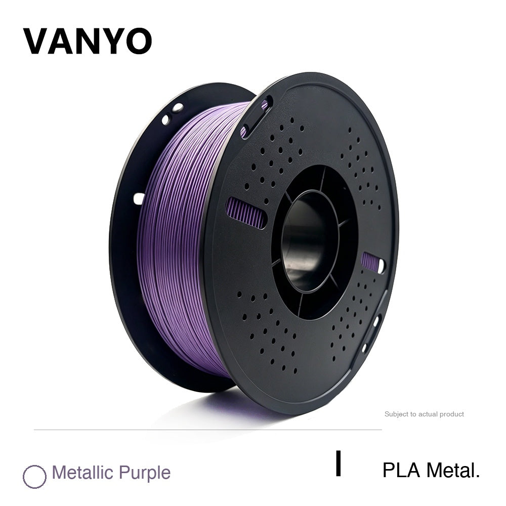 VANYO PLA Metallic 3D Printer Filament 1.75mm for FDM 3d Printing High Precision Printing Material
