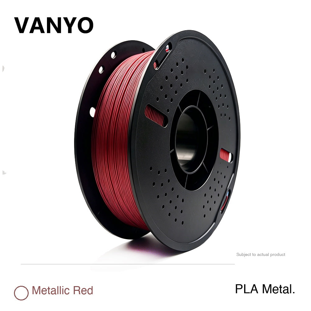 VANYO PLA Metallic 3D Printer Filament 1.75mm for FDM 3d Printing High Precision Printing Material