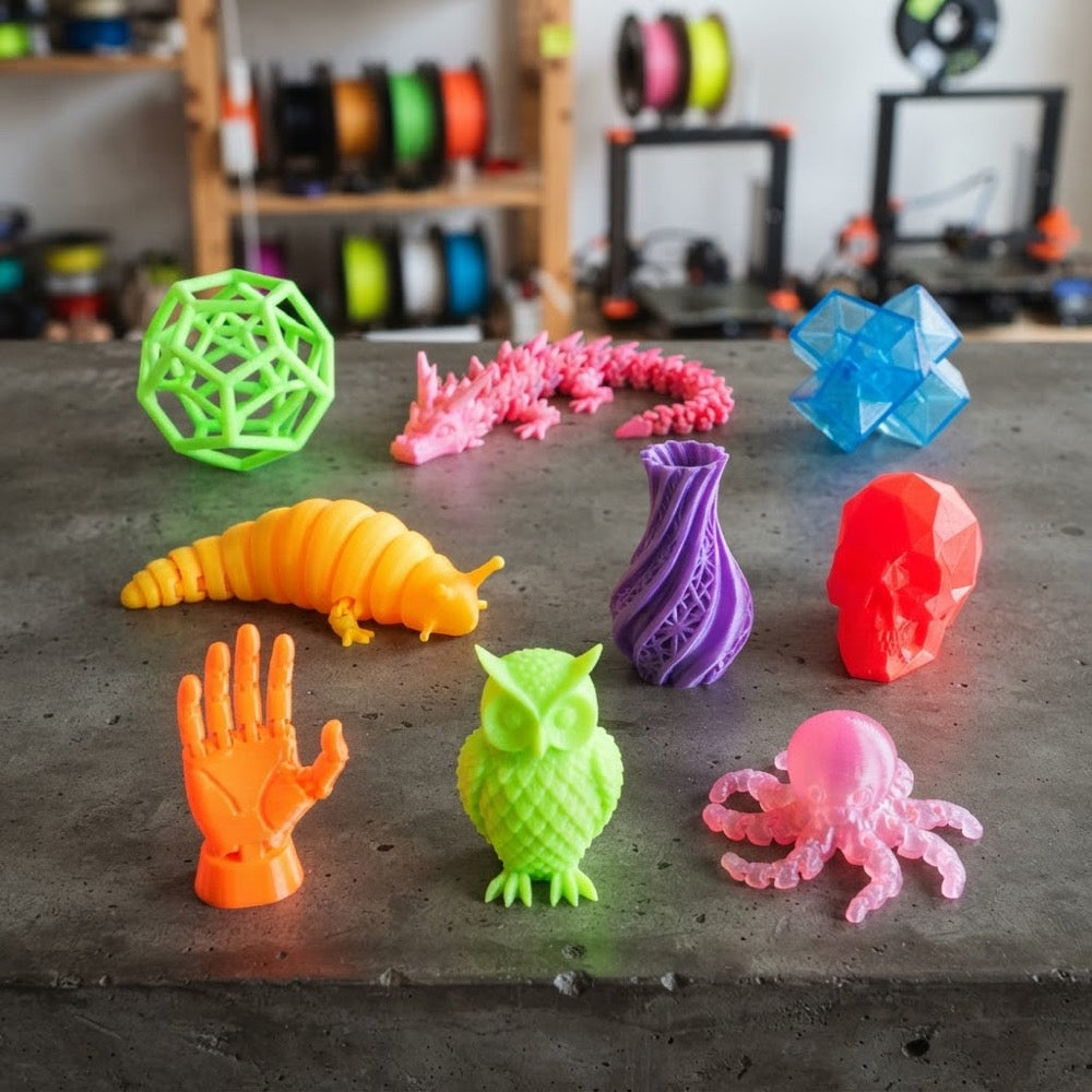 VANYO PLA Fluorescent Filament 1.75mm 3D Printer Filaments Multi-Color with 1kg Net Weight