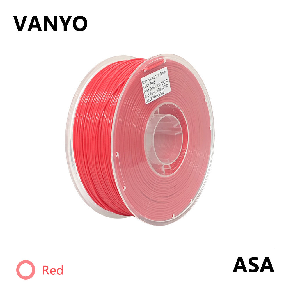 VANYO ASA Filament UV-Resistant 3D Printing Filament for Outdoor & Engineering Applications