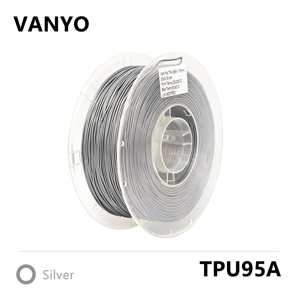 VANYO TPU-95A Filament 1.75mm 1kg – Flexible Insole-Grade 3D Printing