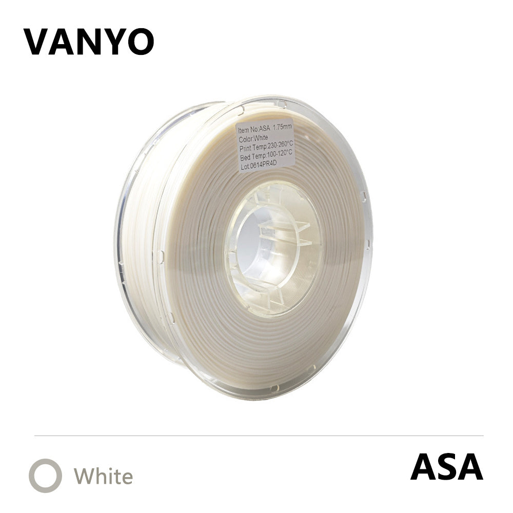 VANYO ASA Filament UV-Resistant 3D Printing Filament for Outdoor & Engineering Applications