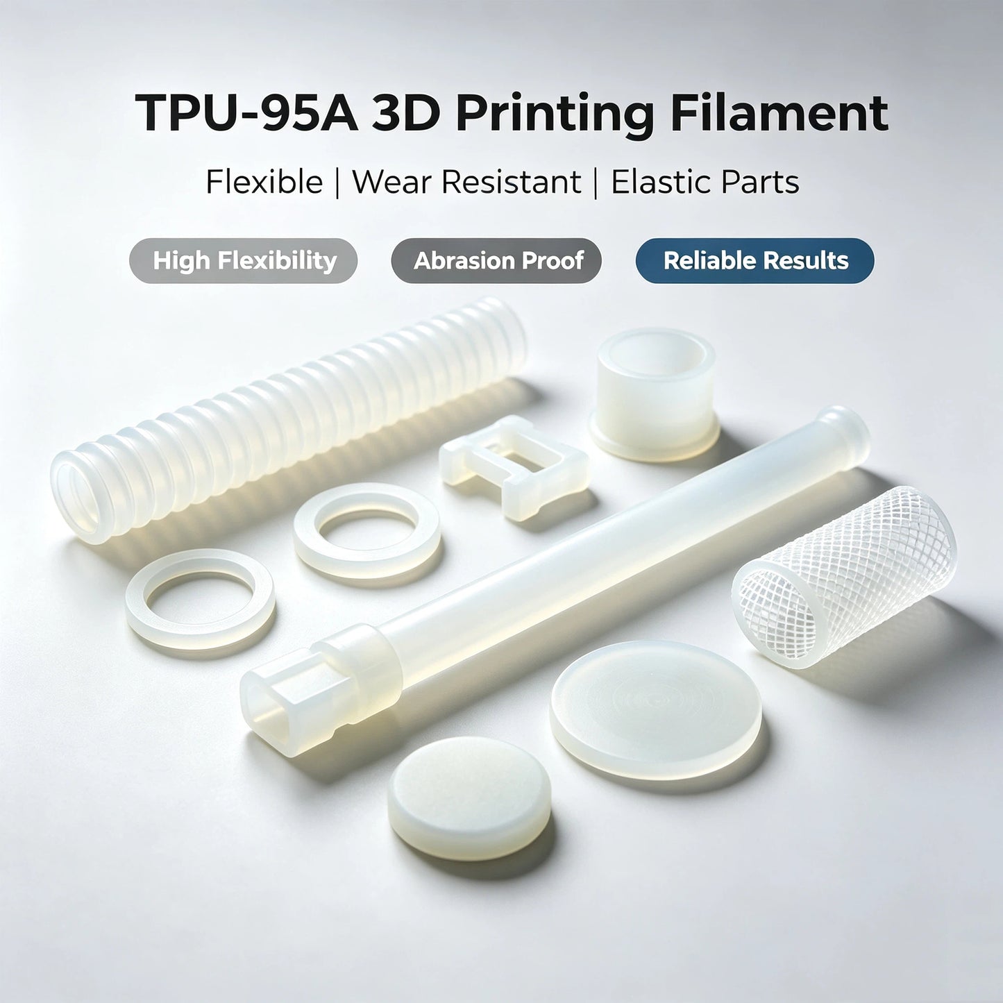 VANYO TPU-95A Filament 1.75mm 1kg – Flexible Insole-Grade 3D Printing