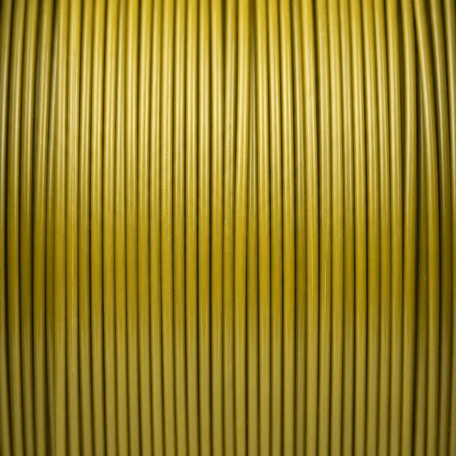 Yellow ABS filament strands