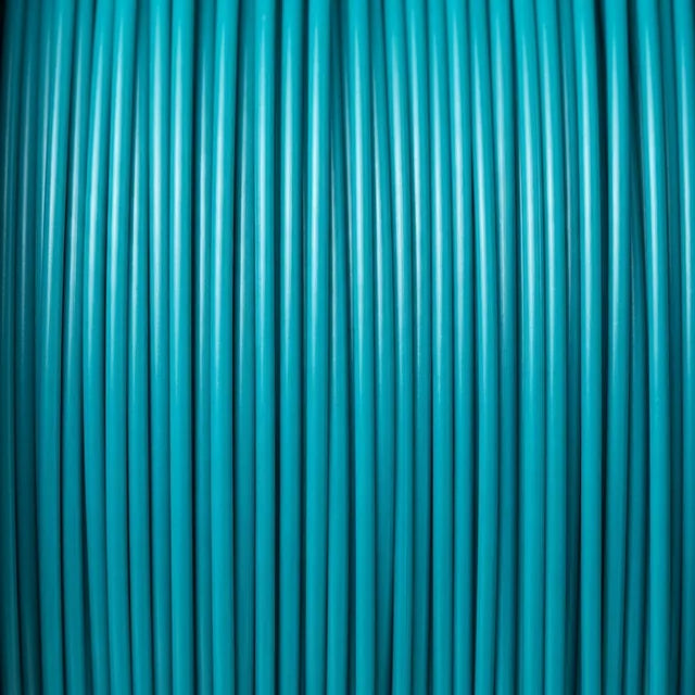 Teal TPU filament strands